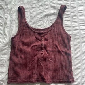 Burgundy tank top